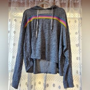 Woman’s oversized cropped hoodie